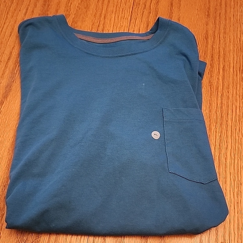 NWT Eddie Bauer Blue Short Sleeve Tee Casual Fit - Picture 10 of 10